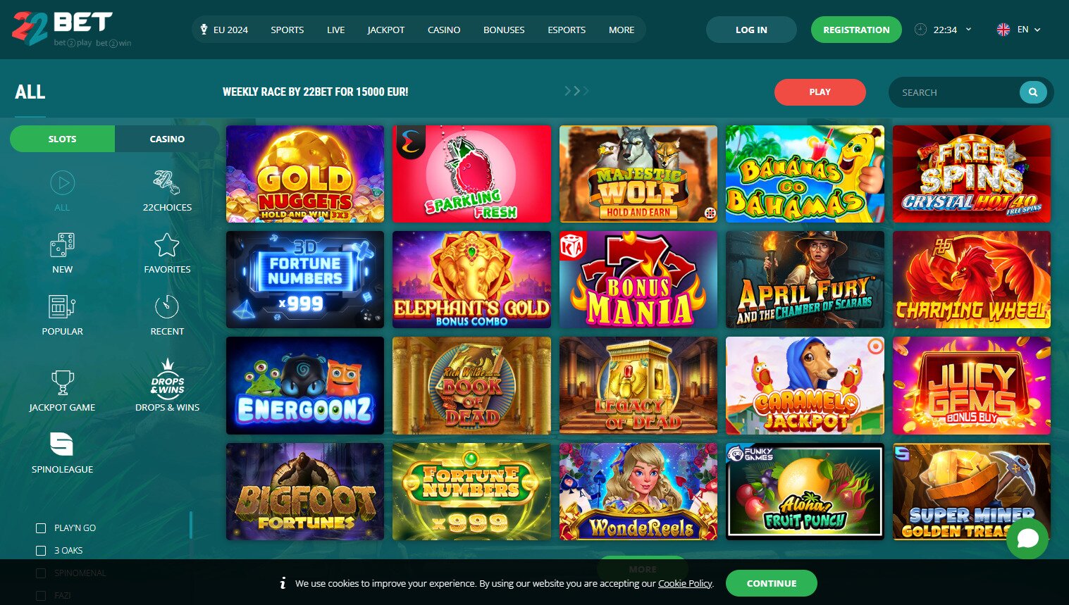 22Bet Slots